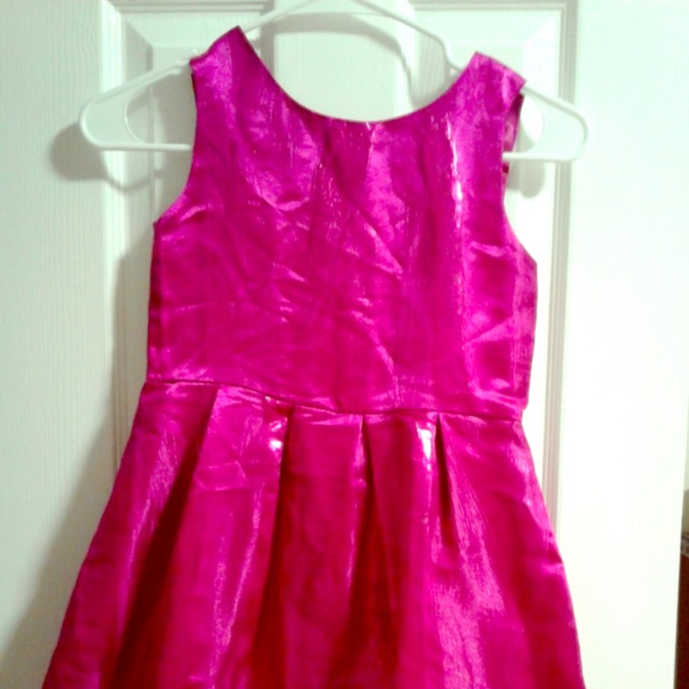 Fuschia girl's party dress